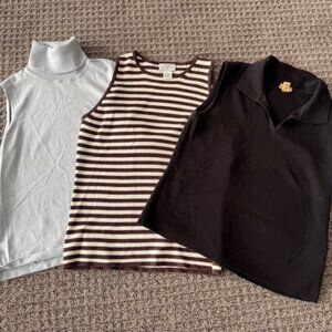 Sleeveless knit tops - bundle